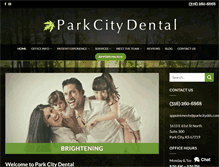Tablet Screenshot of dentistry-park-city.com